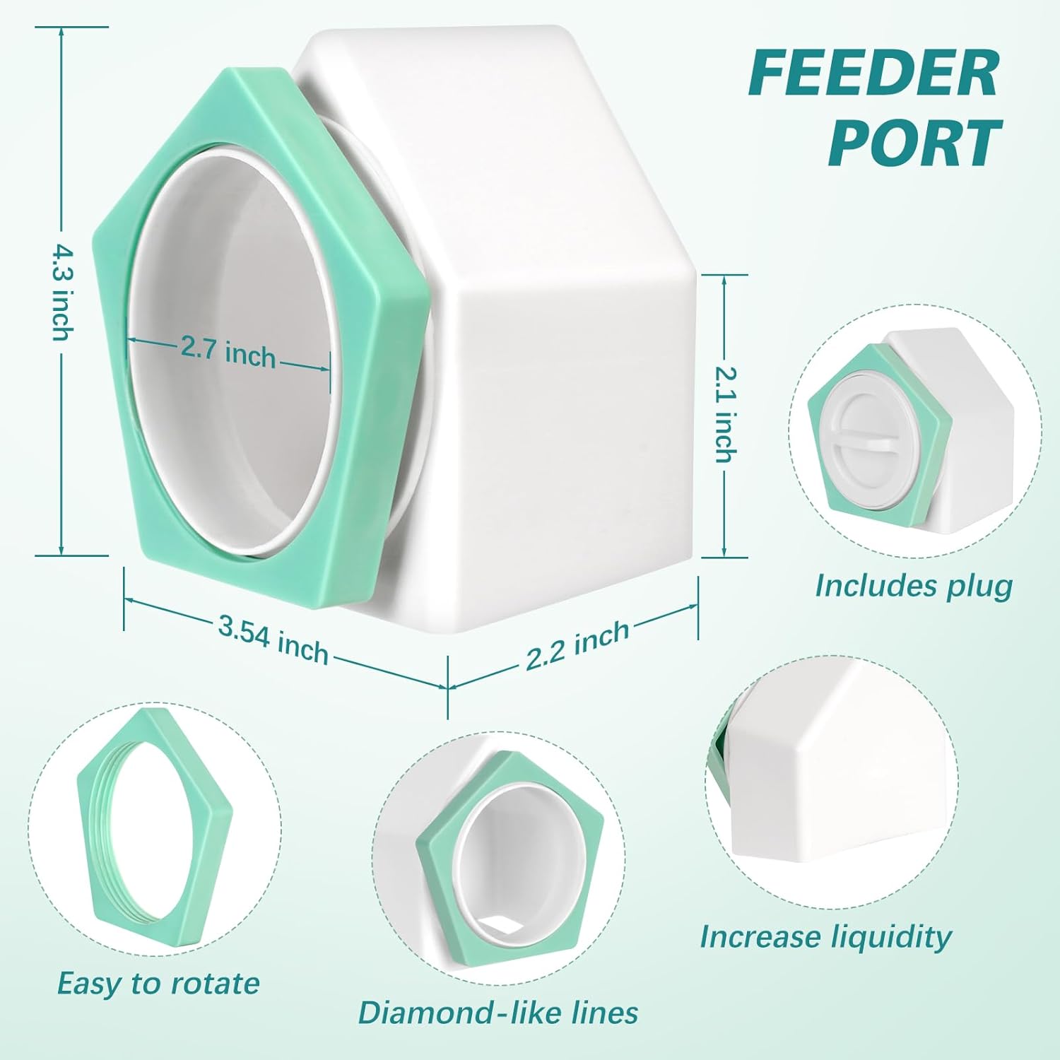 Tgeyd 4.2-Gallon Gravity Chicken Feeder & Waterer Set – No-Waste Poultry Feeder with Automatic Water Dispenser, Rainproof Lid, Raised Stand Legs & Anti-Roost Cone